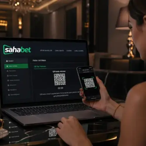 Sahabet mobil QR ödeme tanıtım görseli